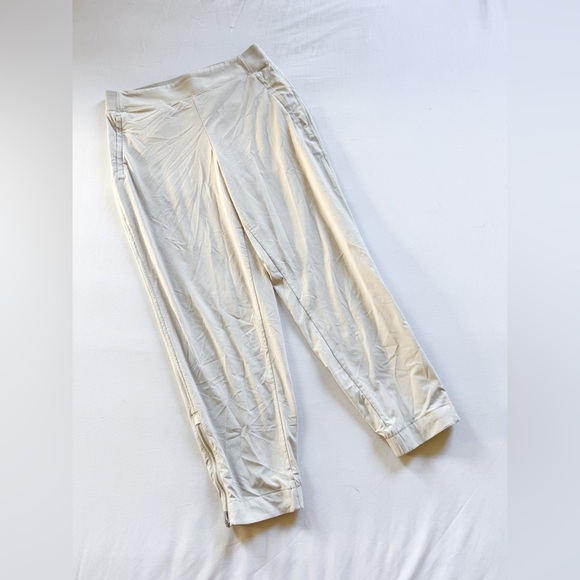 Athleta Cream Joggers size 6p - Picture 1 of 3